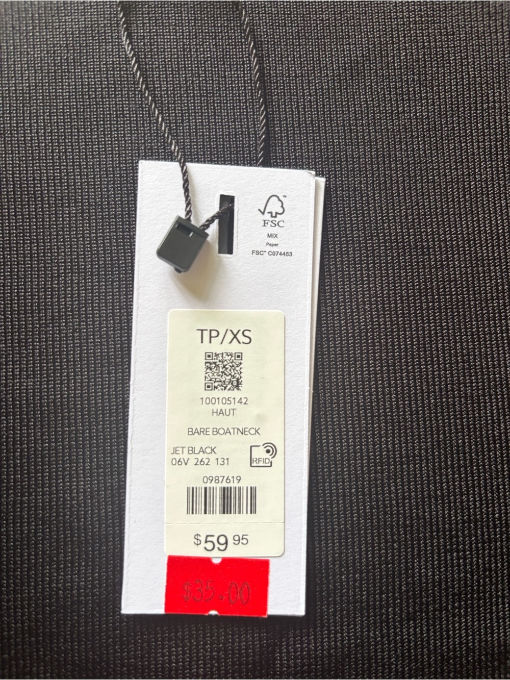 NWT - Dynamite Black Boat Neck Sweater Tank Top - Picture 2 of 5